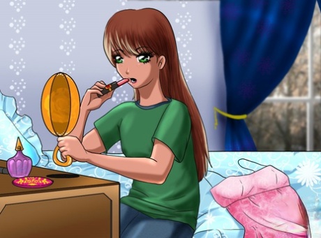 Anime sissy seduces his mom's boyfriend and gets ass fucked doggystyle