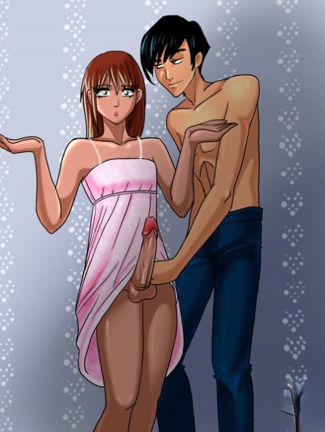 Anime sissy seduces his mom's boyfriend and gets ass fucked doggystyle