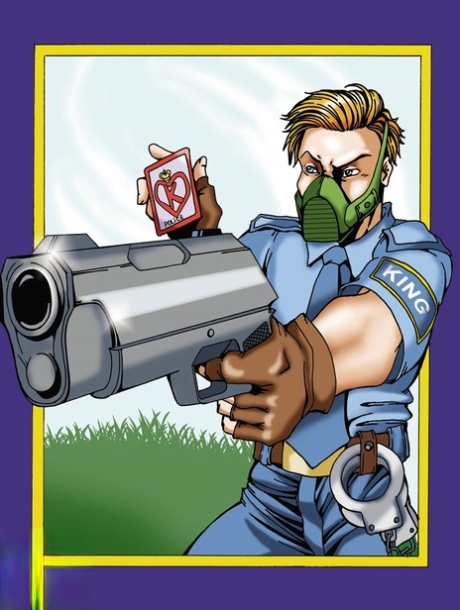 Animated blonde shemale criminals get fucked by a horny cop in the back seat