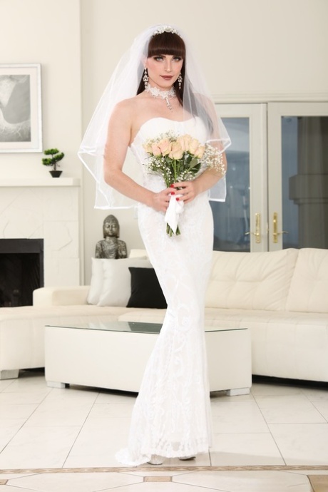 Shemale bride Natalie Mars getting her ass screwed by her new husband
