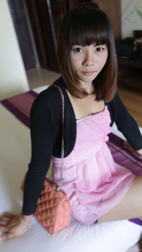 Gorgeous Asian shemale blows a dick and loses her virginity in POV