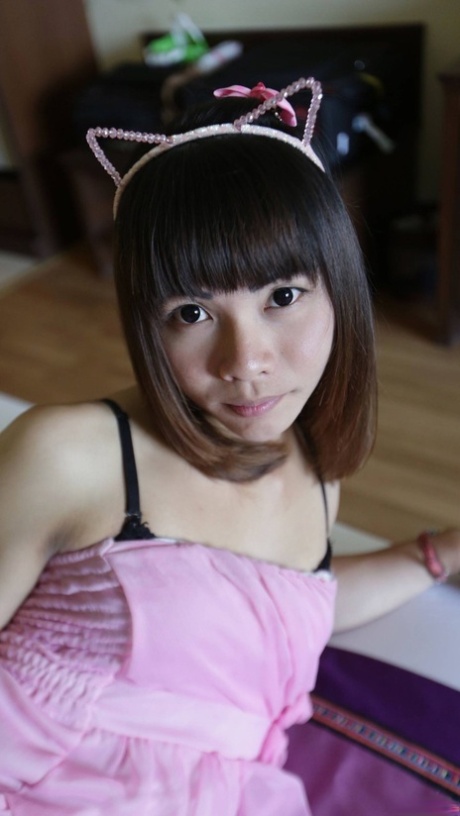 Gorgeous Asian shemale blows a dick and loses her virginity in POV